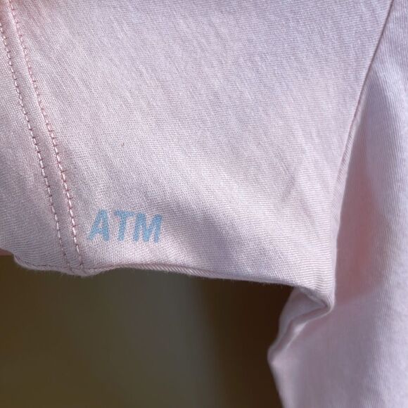 ATM Cotton Pink Boxy Crop Tee XL - Picture 6 of 9